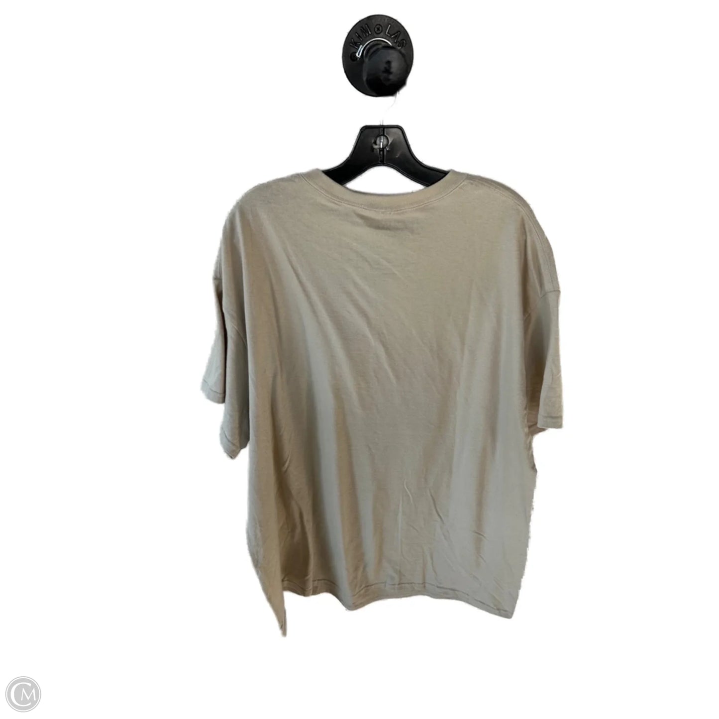 Top Short Sleeve Basic By Clothes Mentor In Tan & Yellow, Size: Xxl