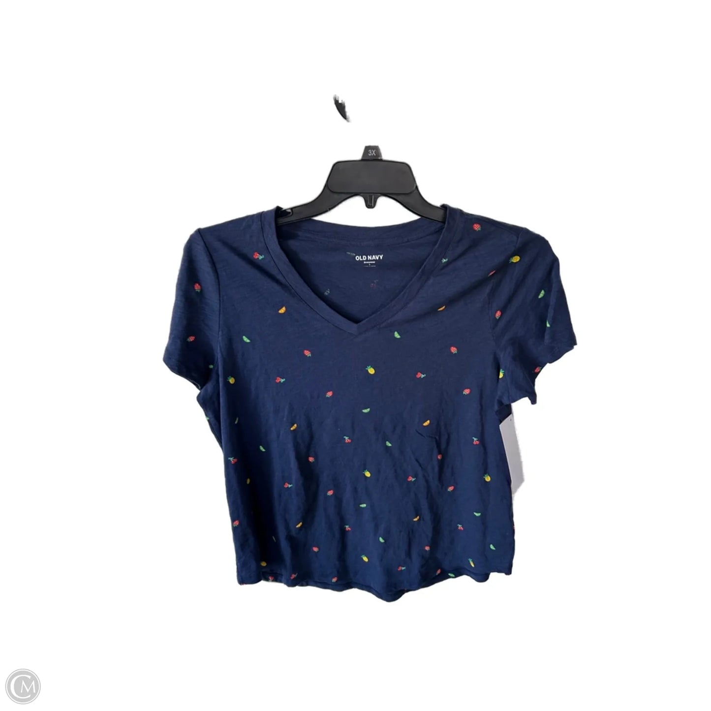 Top Short Sleeve Basic By Old Navy In Blue & Green, Size: L