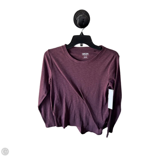 Top Long Sleeve Basic By Kirkland In Purple, Size: S