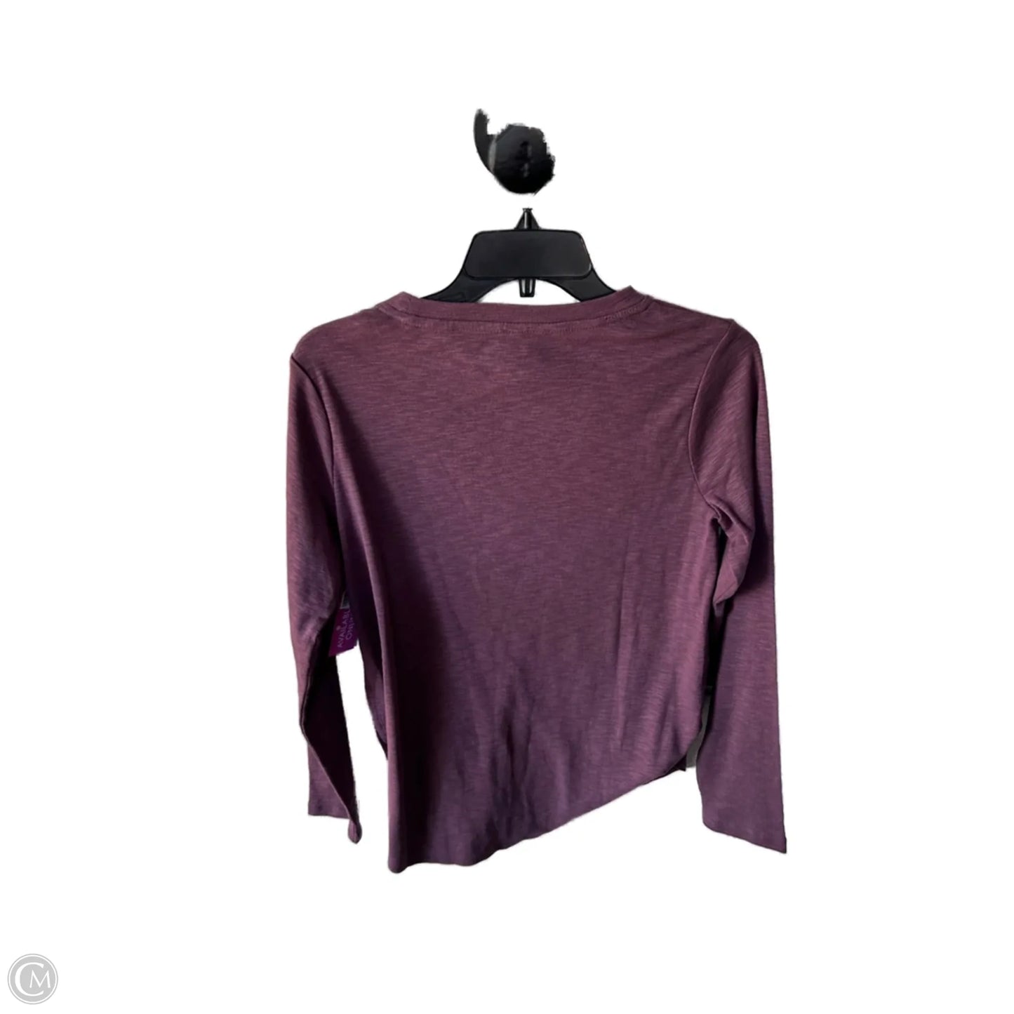 Top Long Sleeve Basic By Kirkland In Purple, Size: S