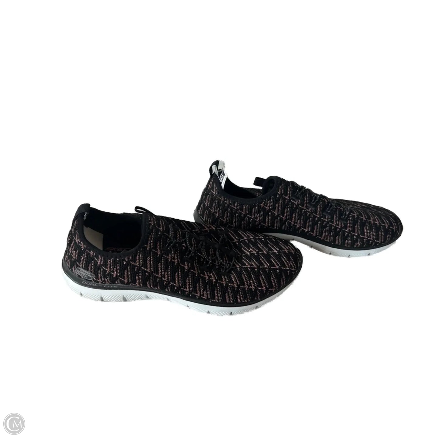 Shoes Sneakers By Skechers In Black & Pink, Size: 8.5