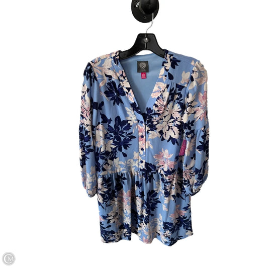 Dress Work By Vince Camuto In Blue & White, Size: S