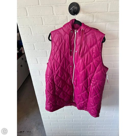 Vest Puffer & Quilted By Maurices In Pink, Size: 2x