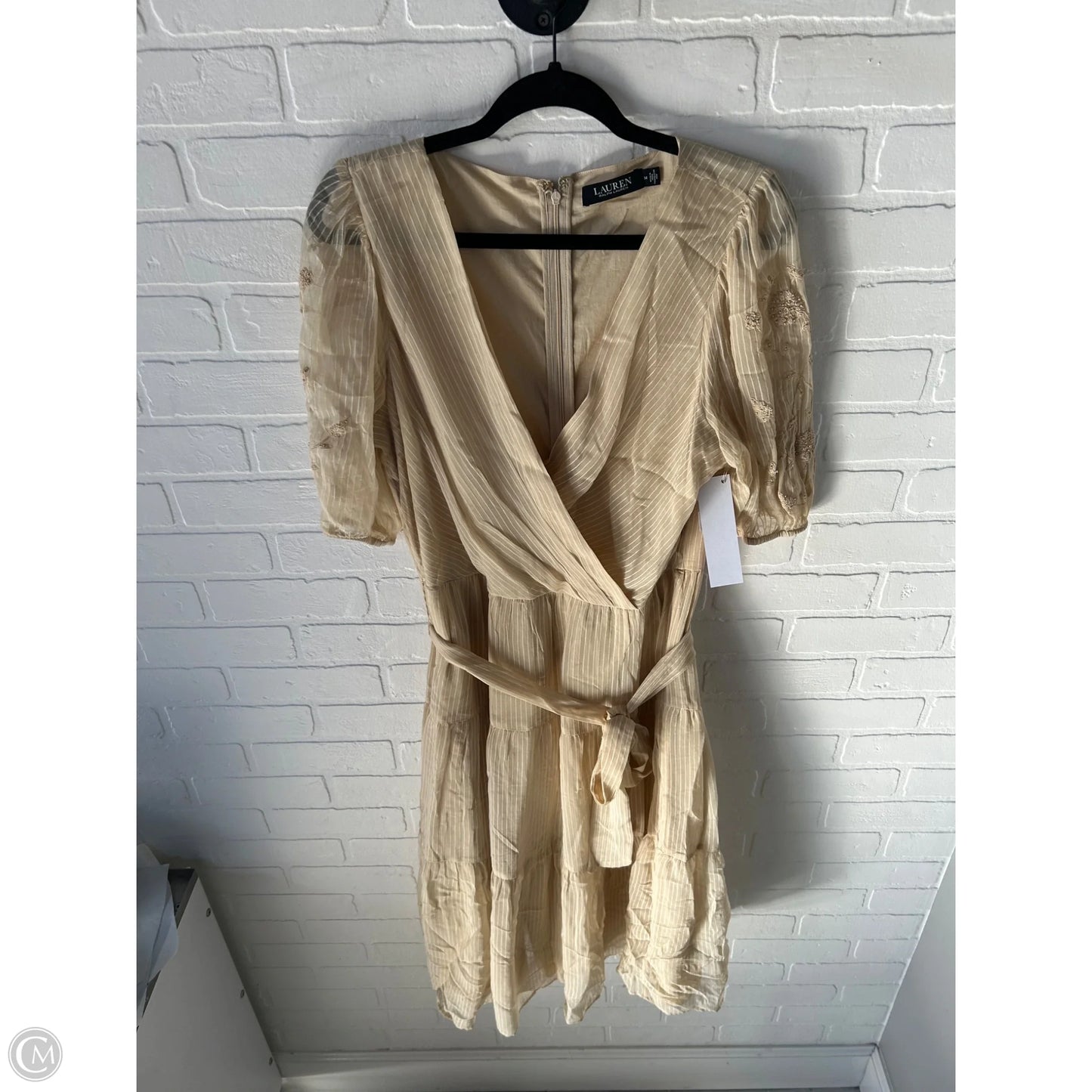 Dress Work By Lauren By Ralph Lauren In Tan, Size: Xl