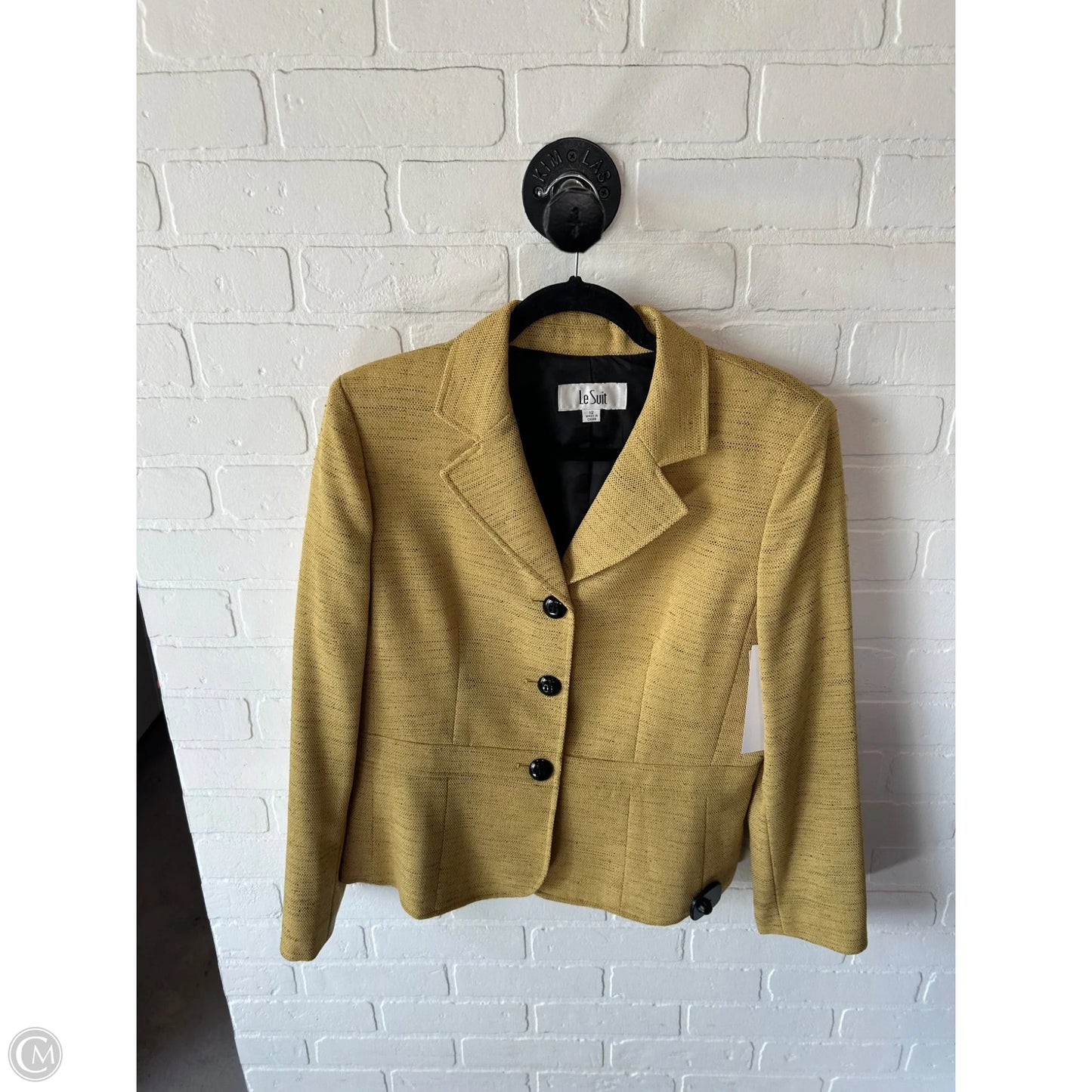 Blazer By Le Suit In Yellow, Size: L