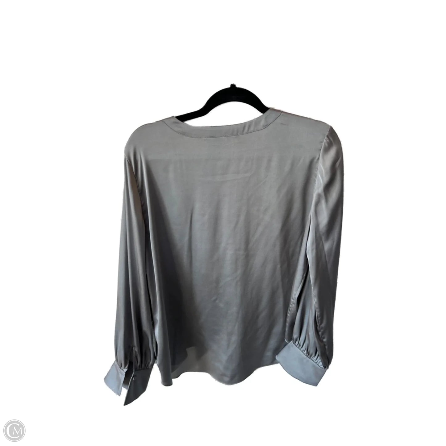 Top Long Sleeve By White House Black Market In Grey, Size: L