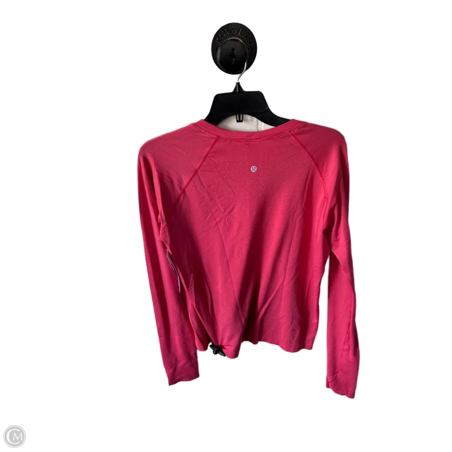 Athletic Top Long Sleeve Crewneck By Lululemon In Pink, Size: L