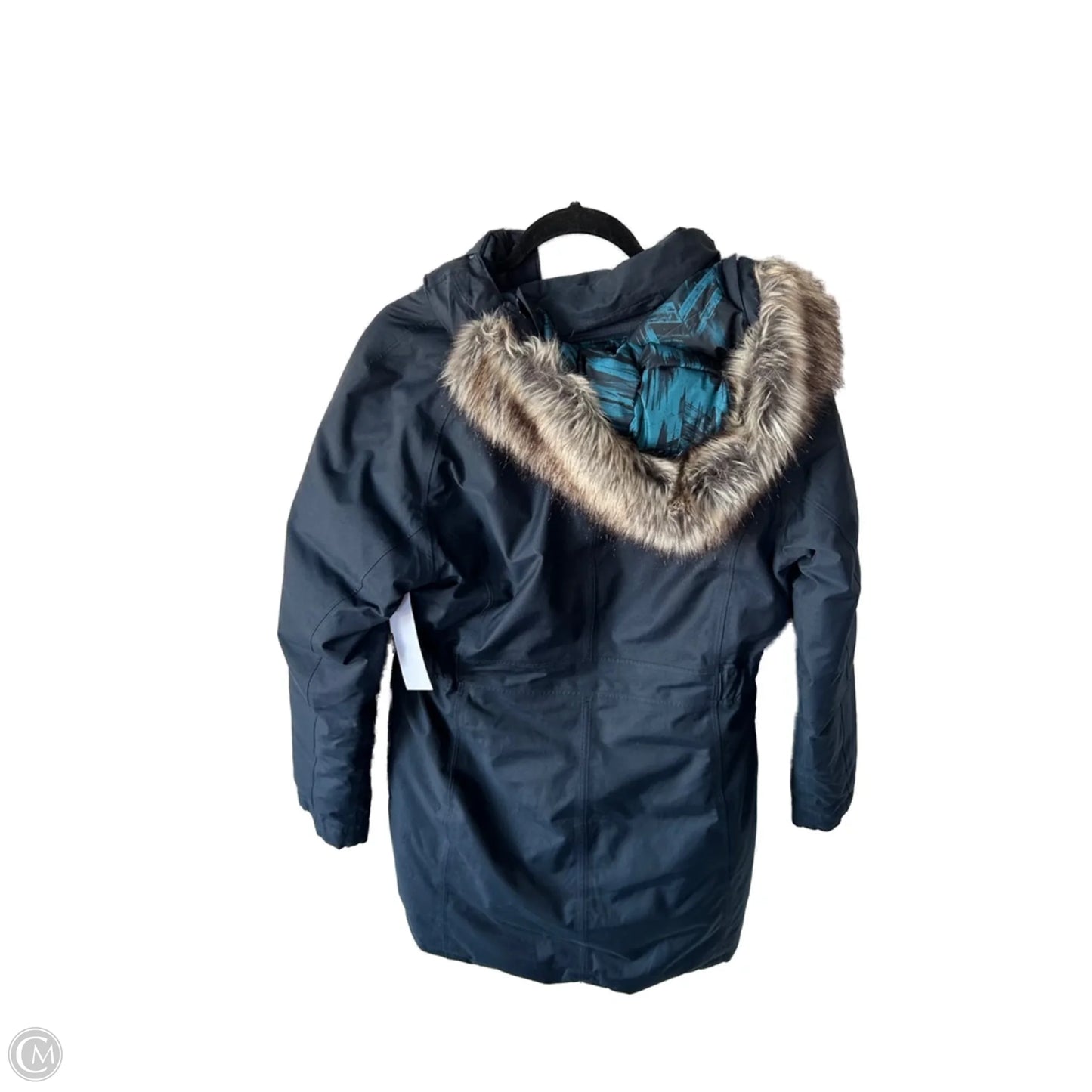 Coat Parka By The North Face In Blue & Grey, Size: L