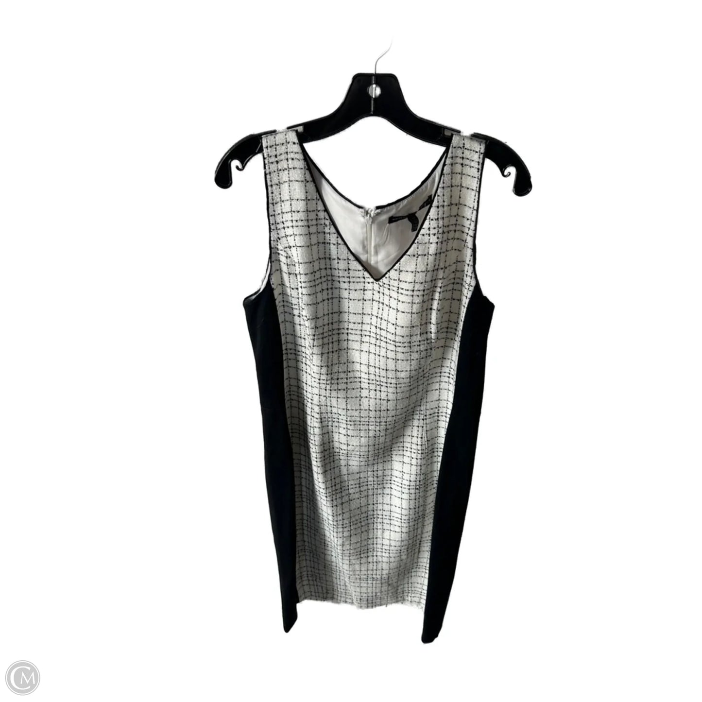Dress Work By White House Black Market In Black & White, Size: L