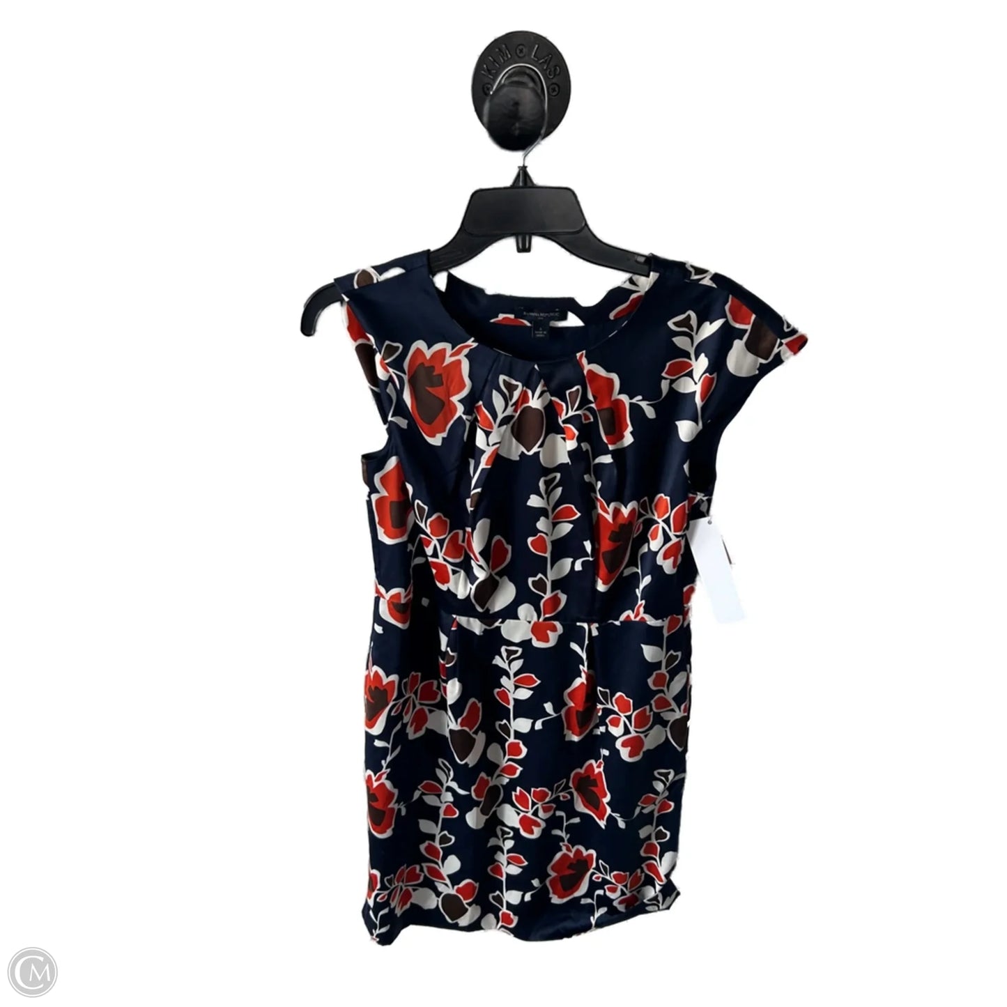 Dress Work By Banana Republic In Blue & Orange, Size: M
