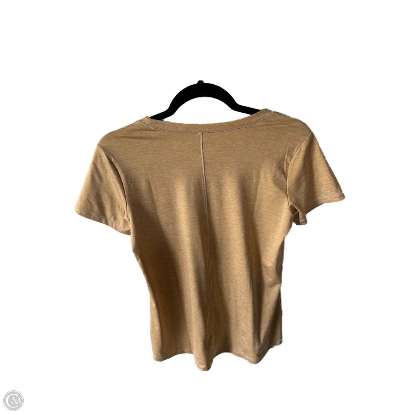 Athletic Top Short Sleeve By Eddie Bauer In Gold, Size: Xs