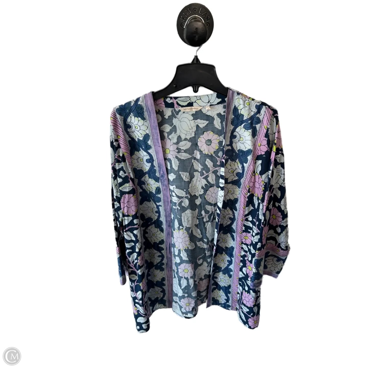 Kimono By Soft Surroundings In Blue & Purple, Size: Lp