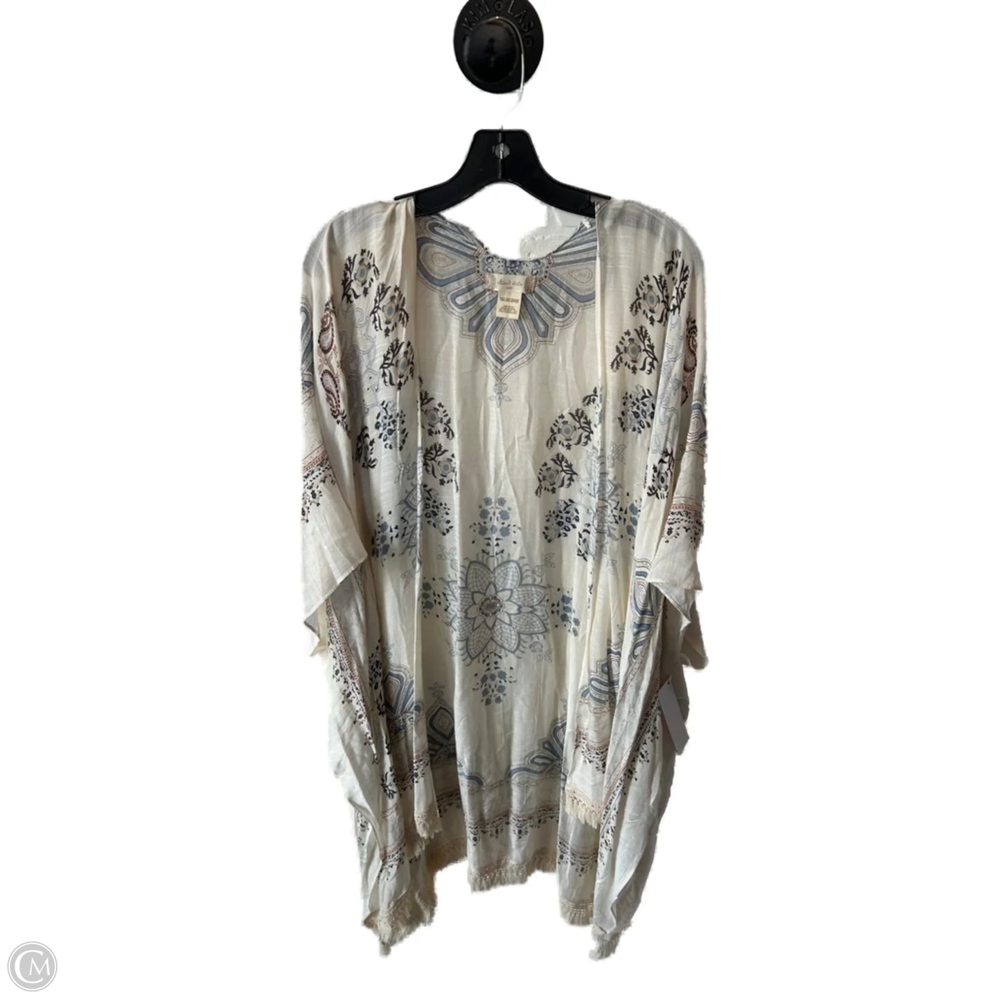Kimono By Altard State In Blue & Cream, Size: Osfm