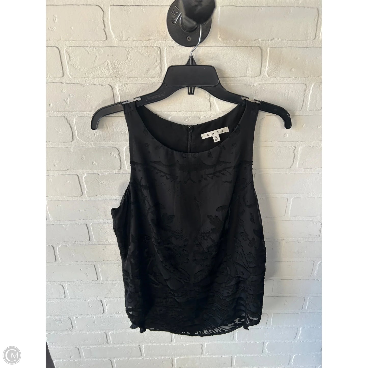 Top Sleeveless By Cabi In Black, Size: S