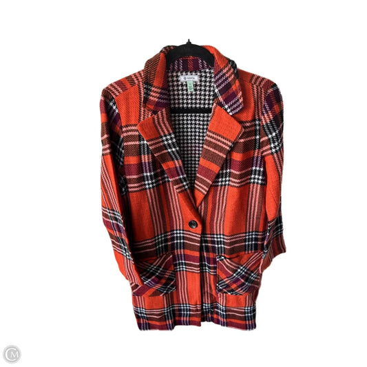 Jacket Other By Clothes Mentor In Orange & White, Size: S