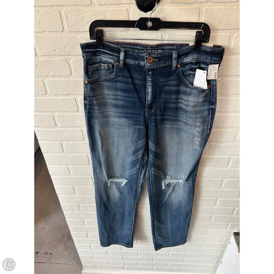 Jeans Straight By Maurices In Blue Denim, Size: 16
