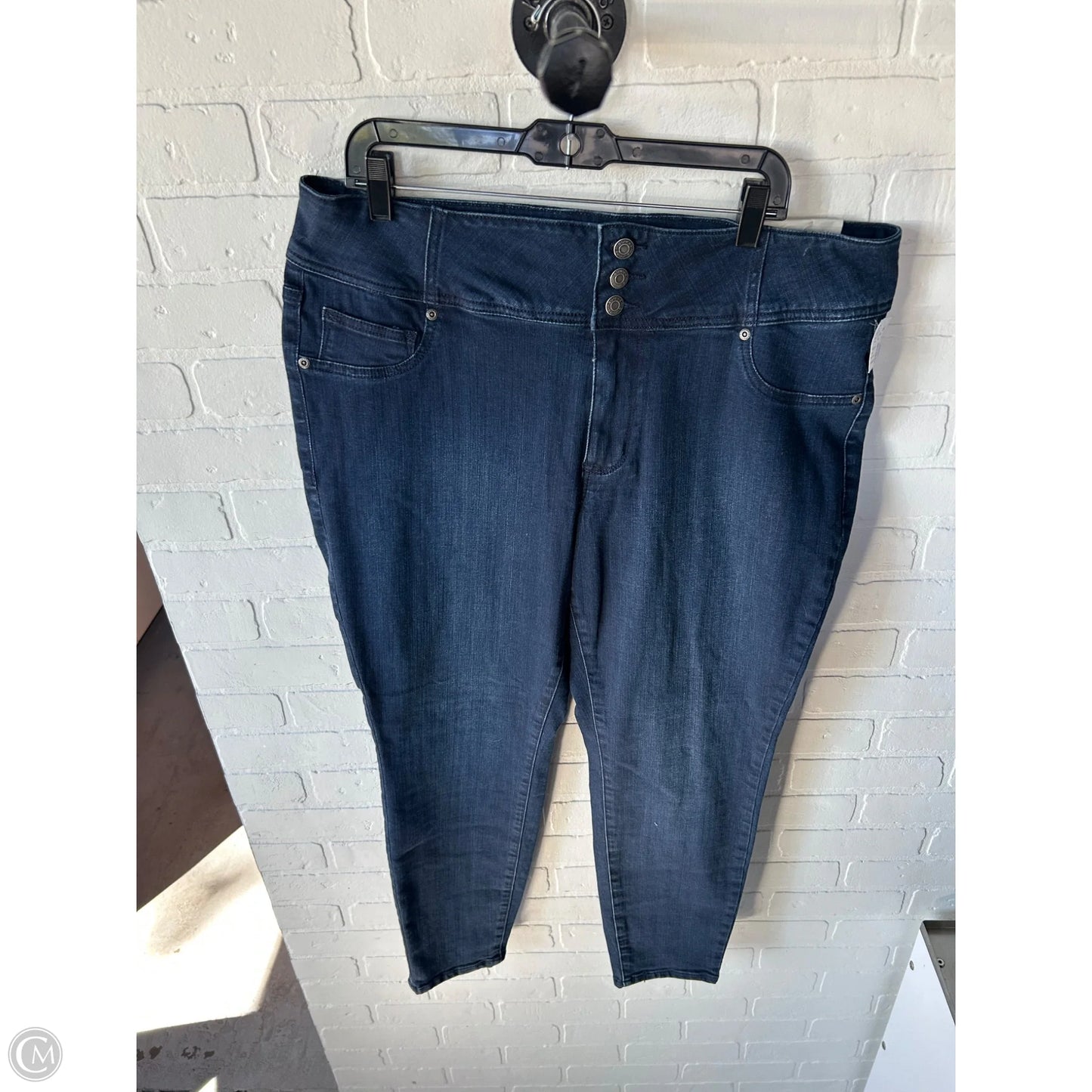 Jeans Jeggings By Maurices In Blue Denim, Size: 18