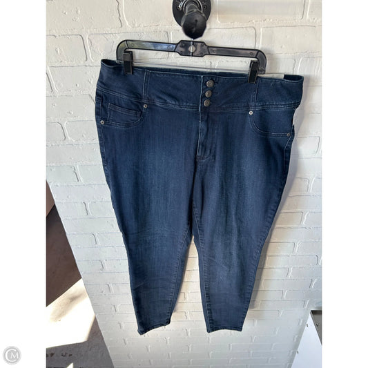 Jeans Jeggings By Maurices In Blue Denim, Size: 18