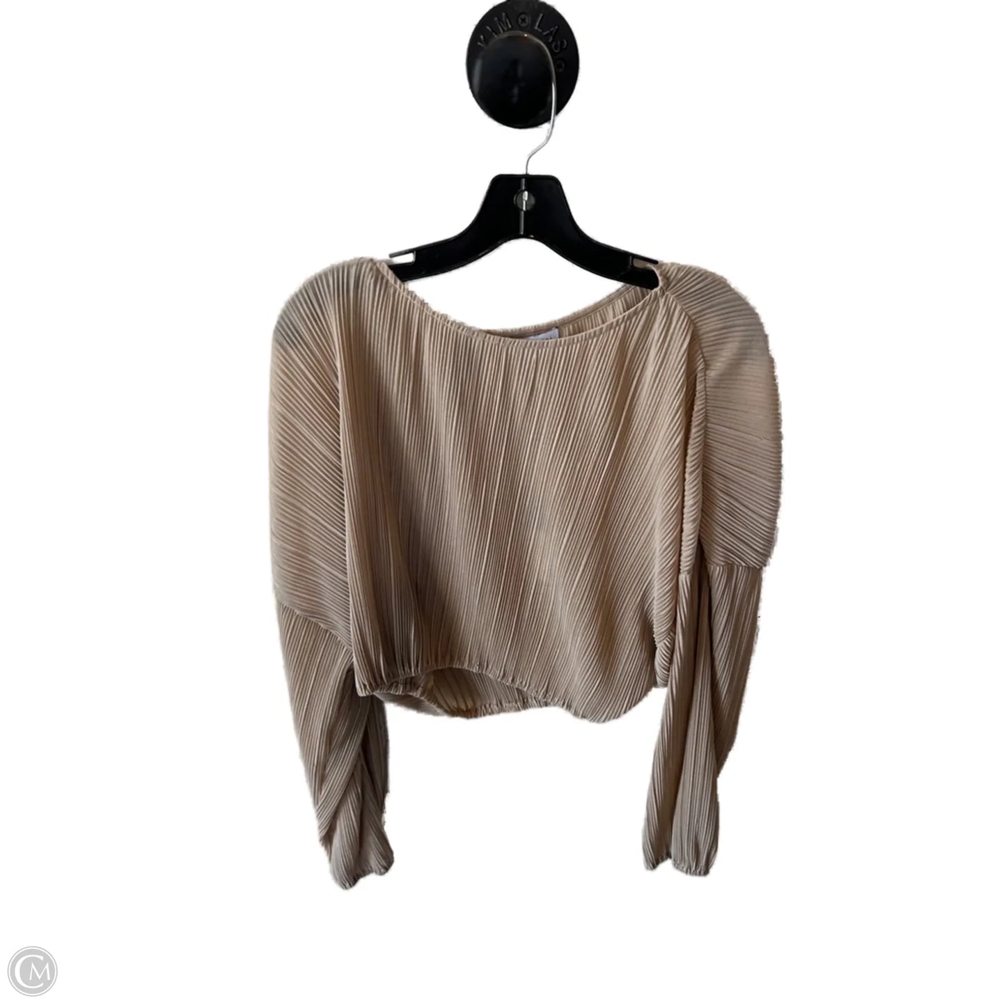 Top Long Sleeve By Gianni Bini In Tan, Size: L