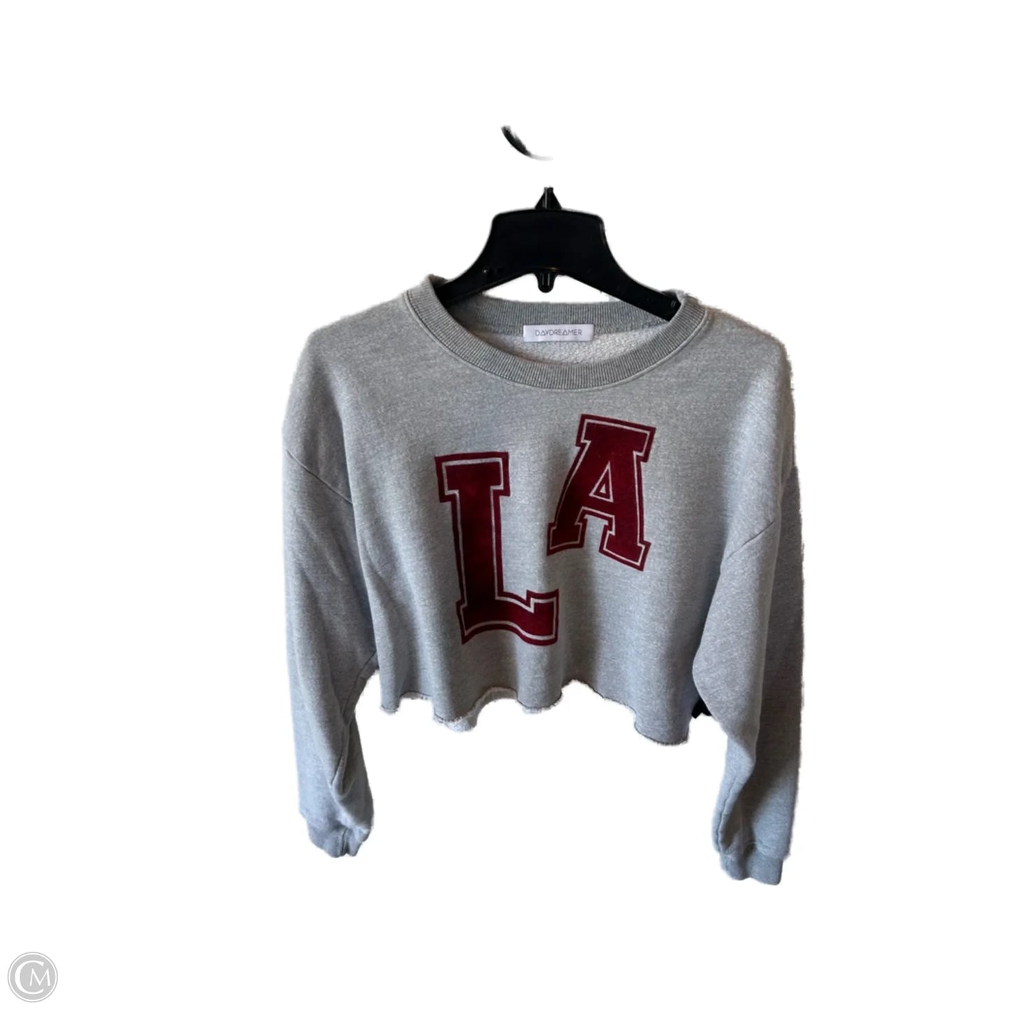 Sweatshirt Crewneck By Daydreamer In Grey & Red, Size: S