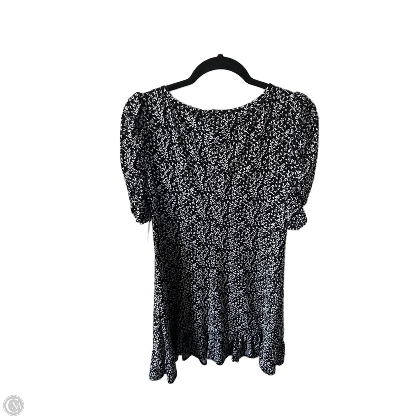 Dress Casual Short By Msk In Black & White, Size: M
