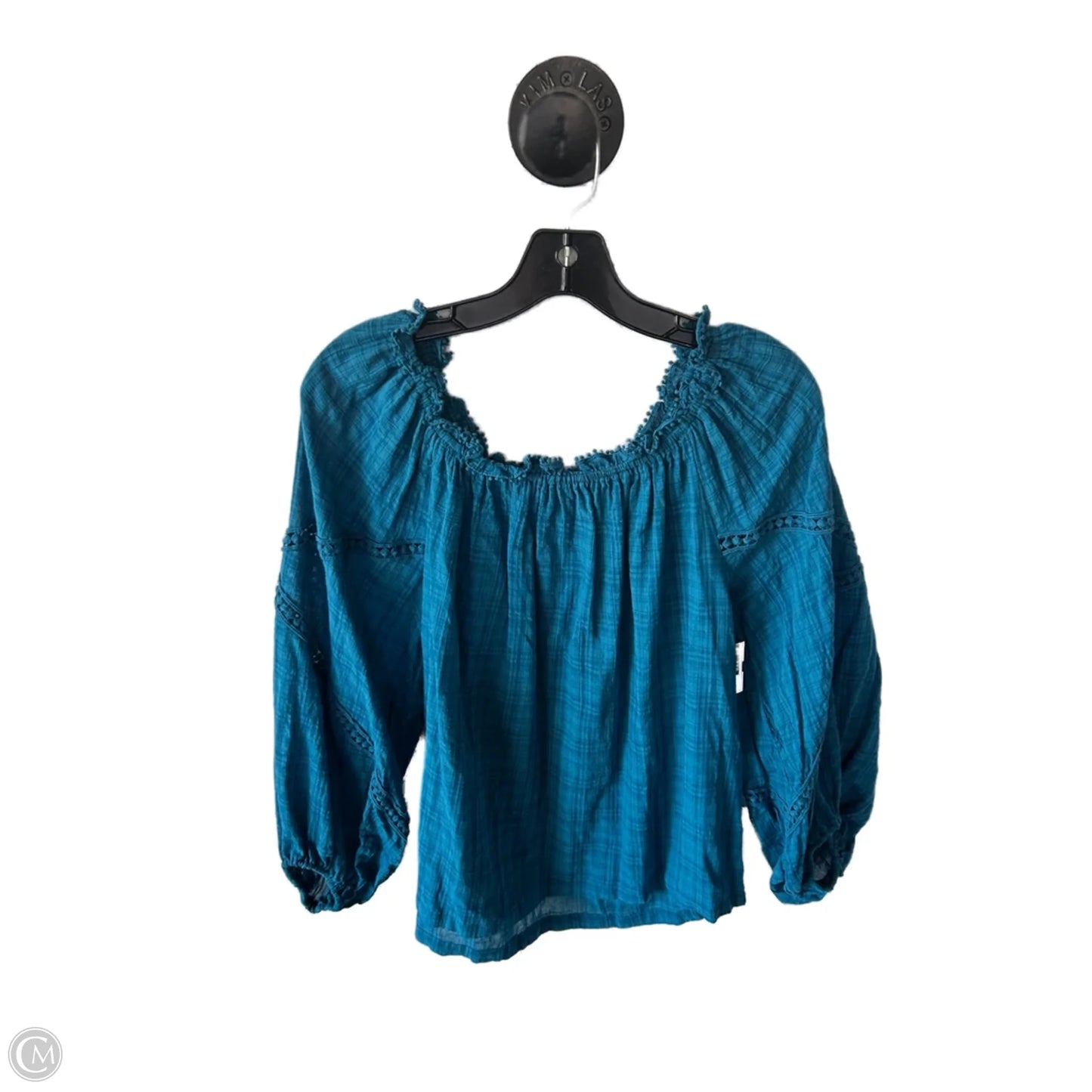 Top Long Sleeve By Max Studio In Blue, Size: M