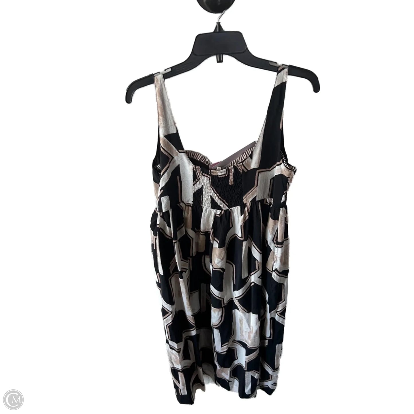 Dress Casual Midi By Promesa In Black & Tan, Size: M