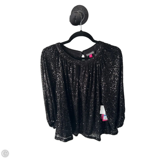 Top 3/4 Sleeve By Vince Camuto In Black, Size: Xl