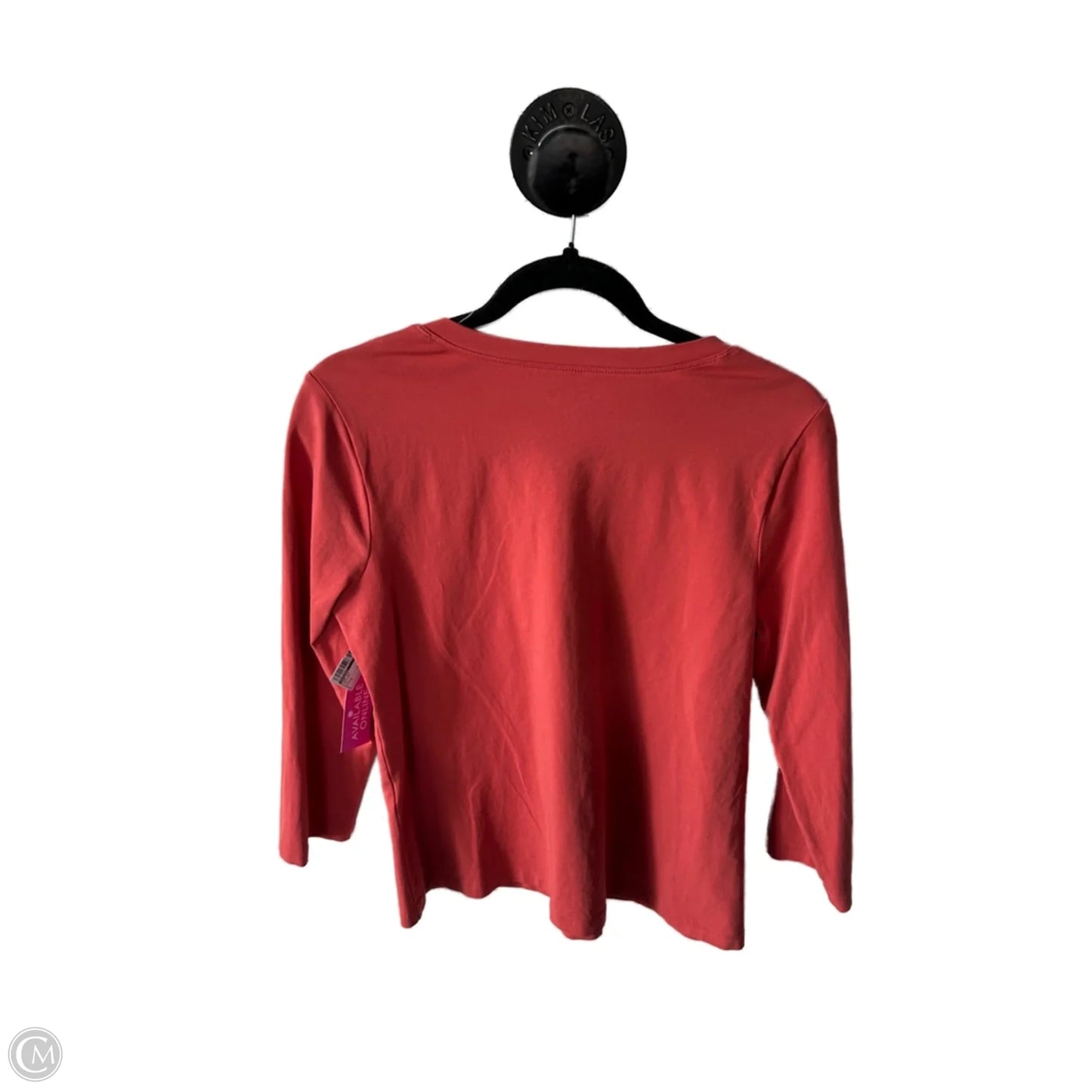 Top Long Sleeve By Chicos In Orange, Size: M