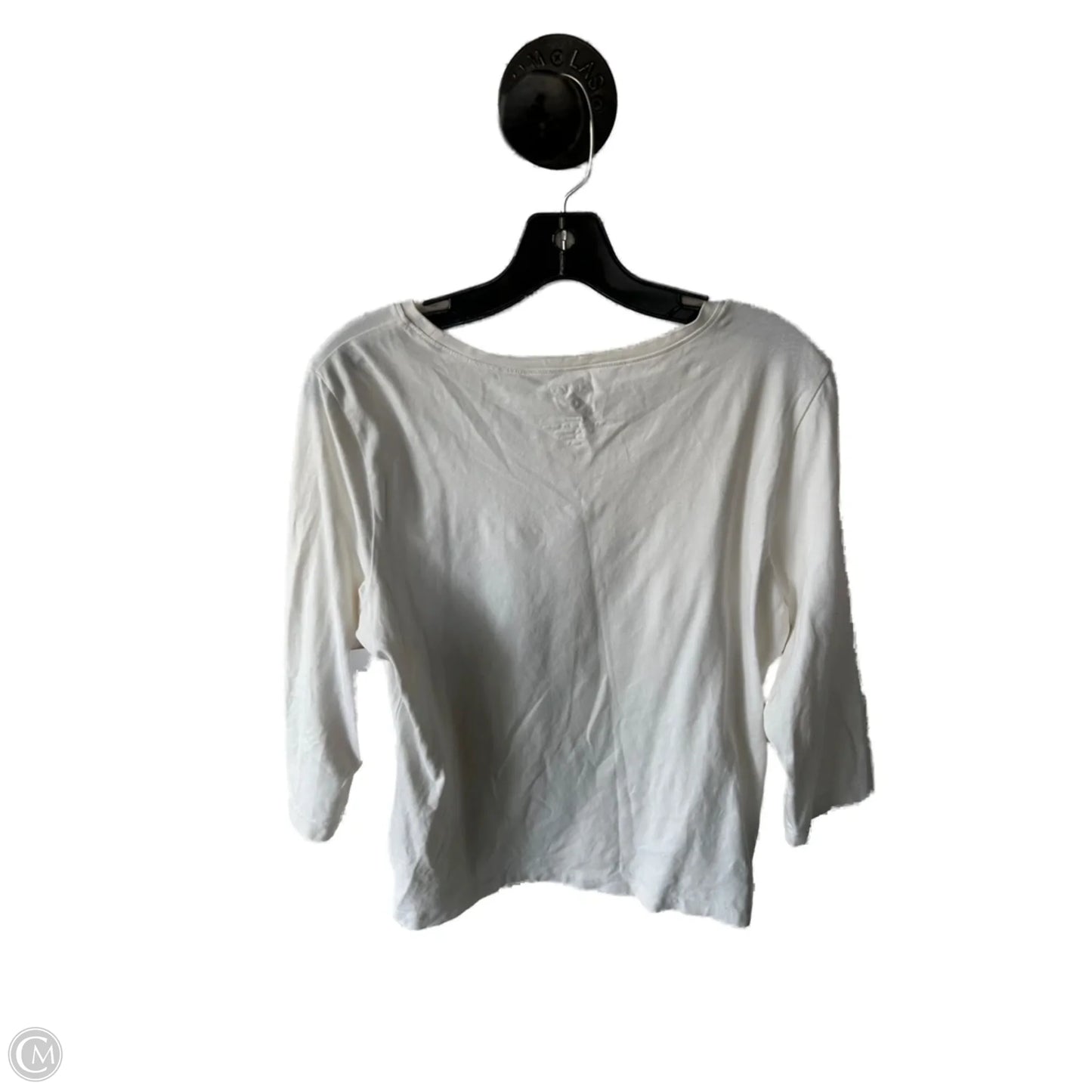 Top Long Sleeve By Chicos In Cream, Size: L