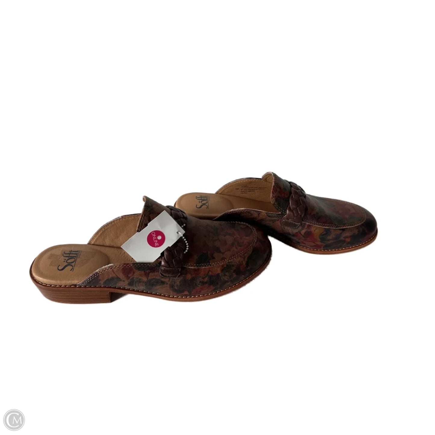 Shoes Flats By Sofft In Brown & Red, Size: 10