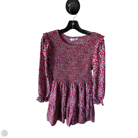 Dress Casual Short By Kirundo In Pink & Red, Size: S