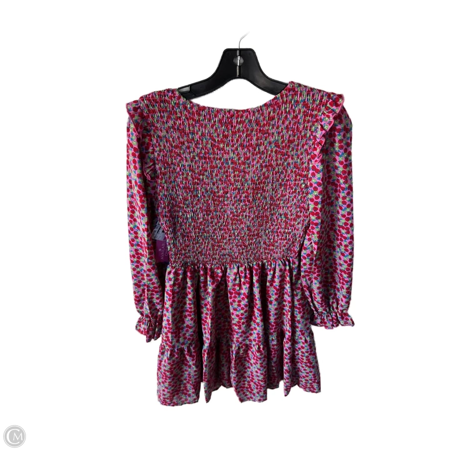 Dress Casual Short By Kirundo In Pink & Red, Size: S