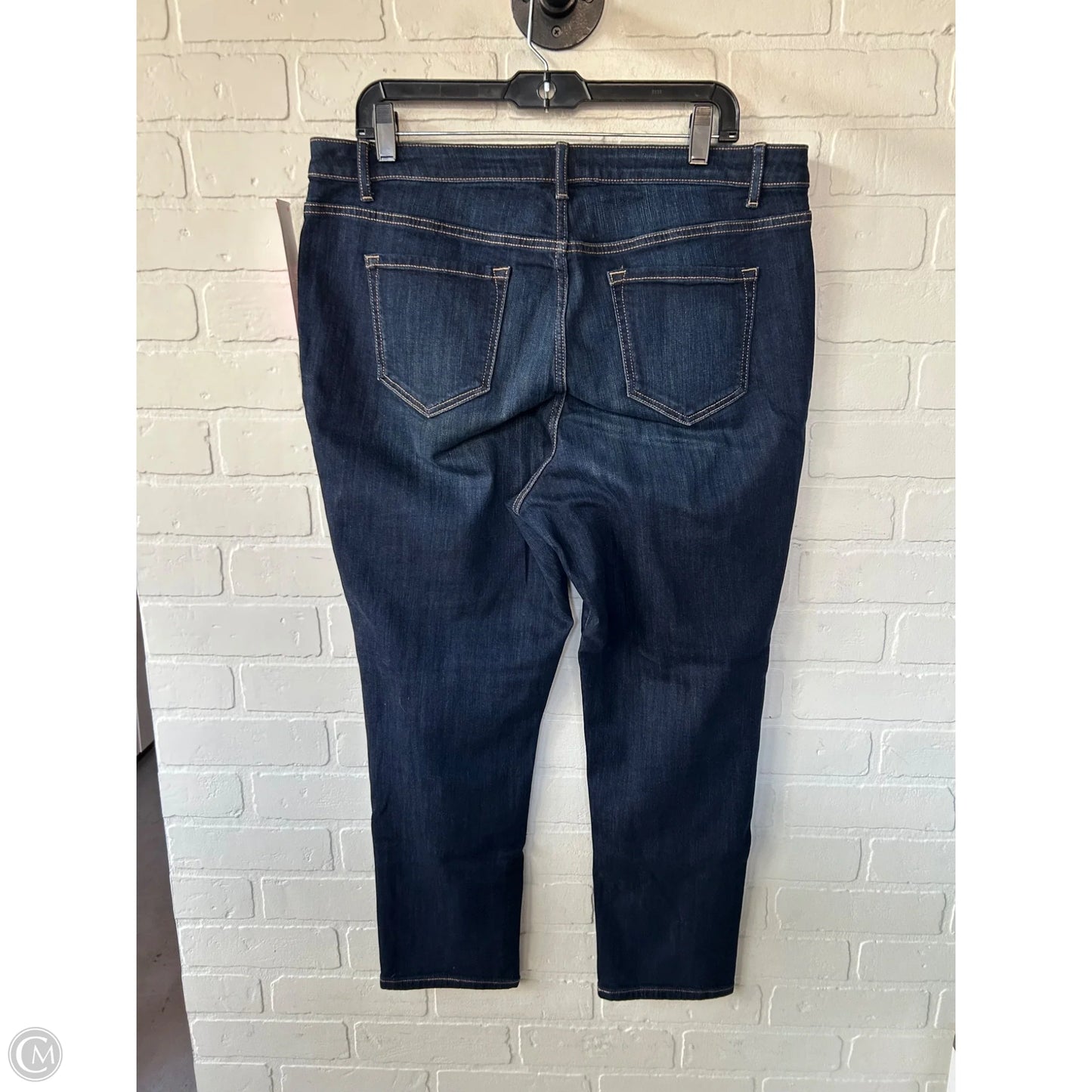 Jeans Cropped By Simply Vera In Blue Denim, Size: 16