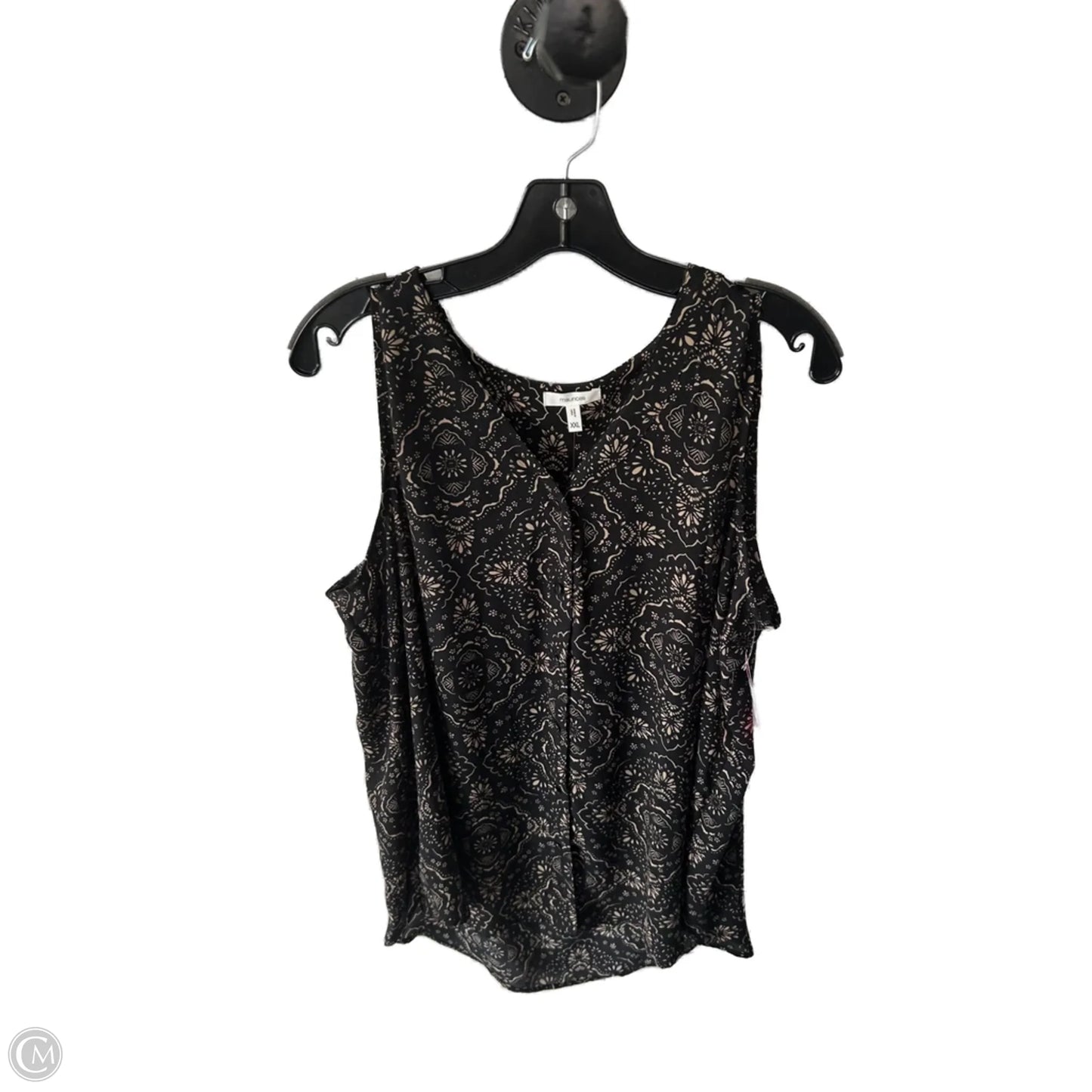 Top Sleeveless By Maurices In Black & Tan, Size: Xxl