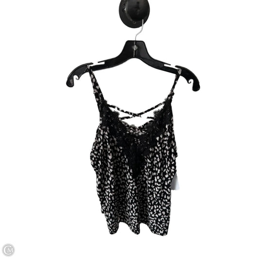 Top Sleeveless By Maurices In Black & White, Size: Xl