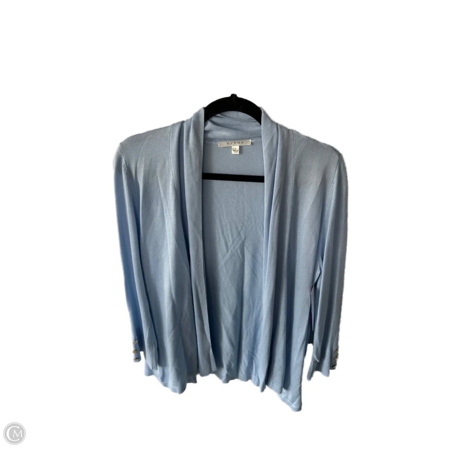 Sweater Cardigan By Cyrus In Blue, Size: L