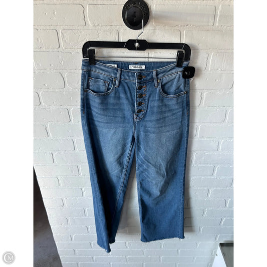 Jeans Wide Leg By Vigoss In Blue Denim, Size: 4