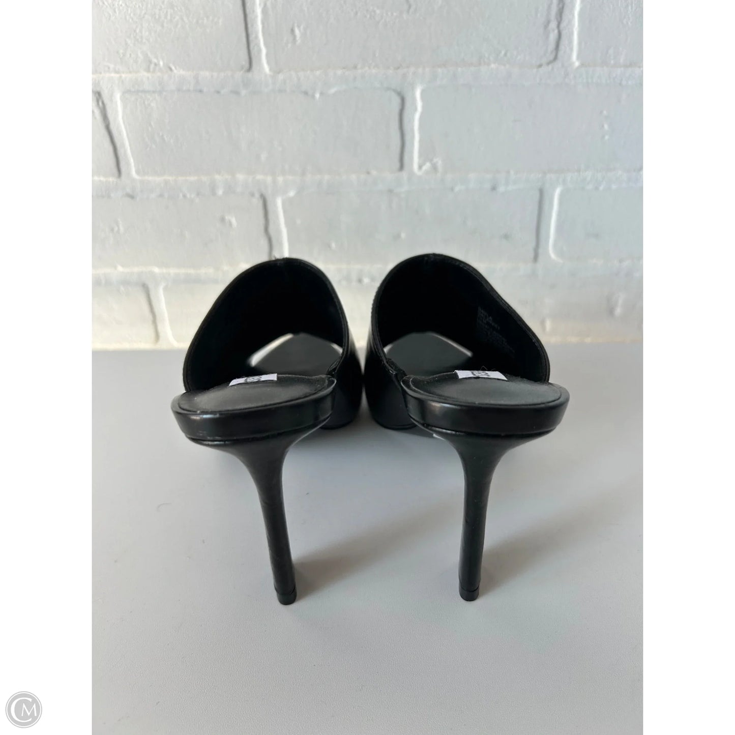 Sandals Heels Stiletto By Steve Madden In Black, Size: 7.5