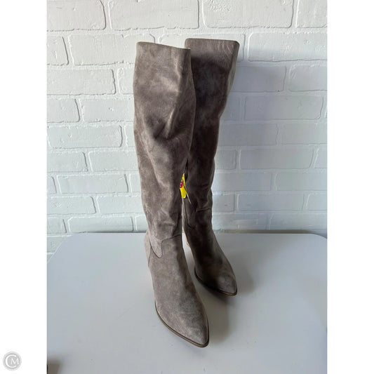 Boots Knee Heels By Mia In Brown, Size: 8.5