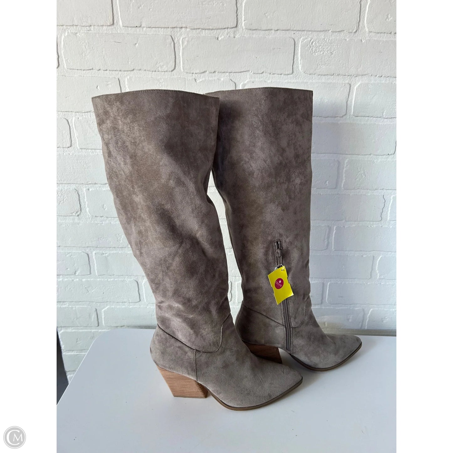 Boots Knee Heels By Mia In Brown, Size: 8.5