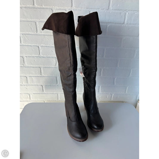 Boots Over-the-knee Heels By Muk Luks In Bronze, Size: 9