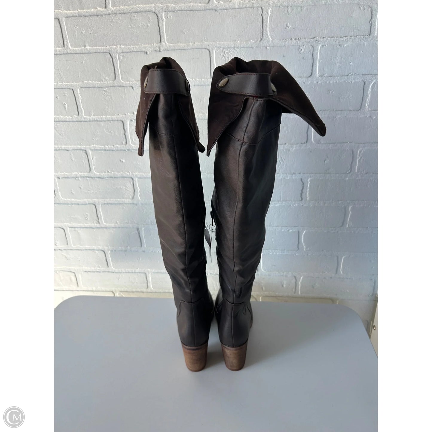 Boots Over-the-knee Heels By Muk Luks In Bronze, Size: 9