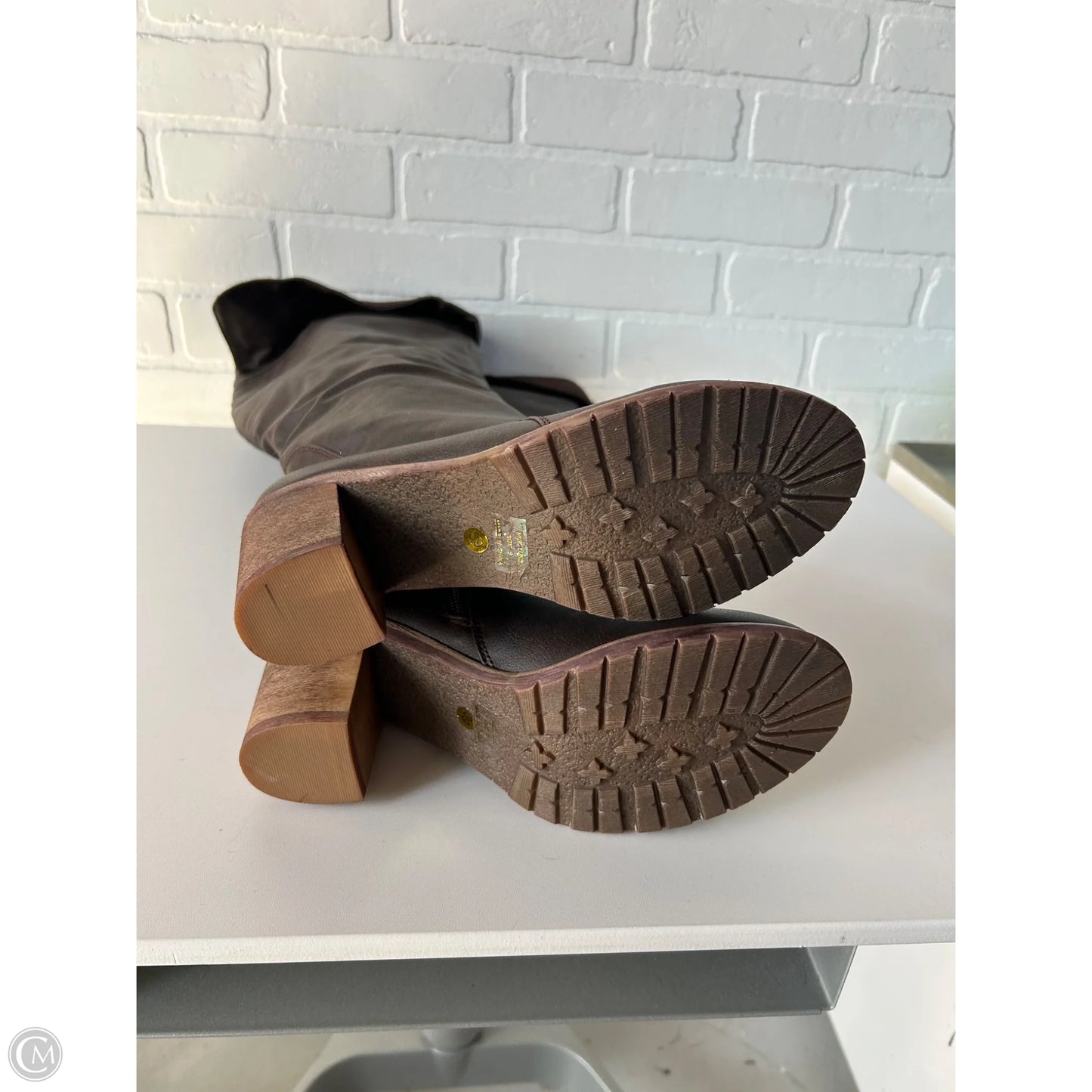 Boots Over-the-knee Heels By Muk Luks In Bronze, Size: 9