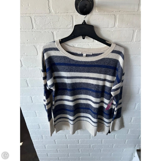 Sweater By Nordstrom In Blue & Cream, Size: Xl