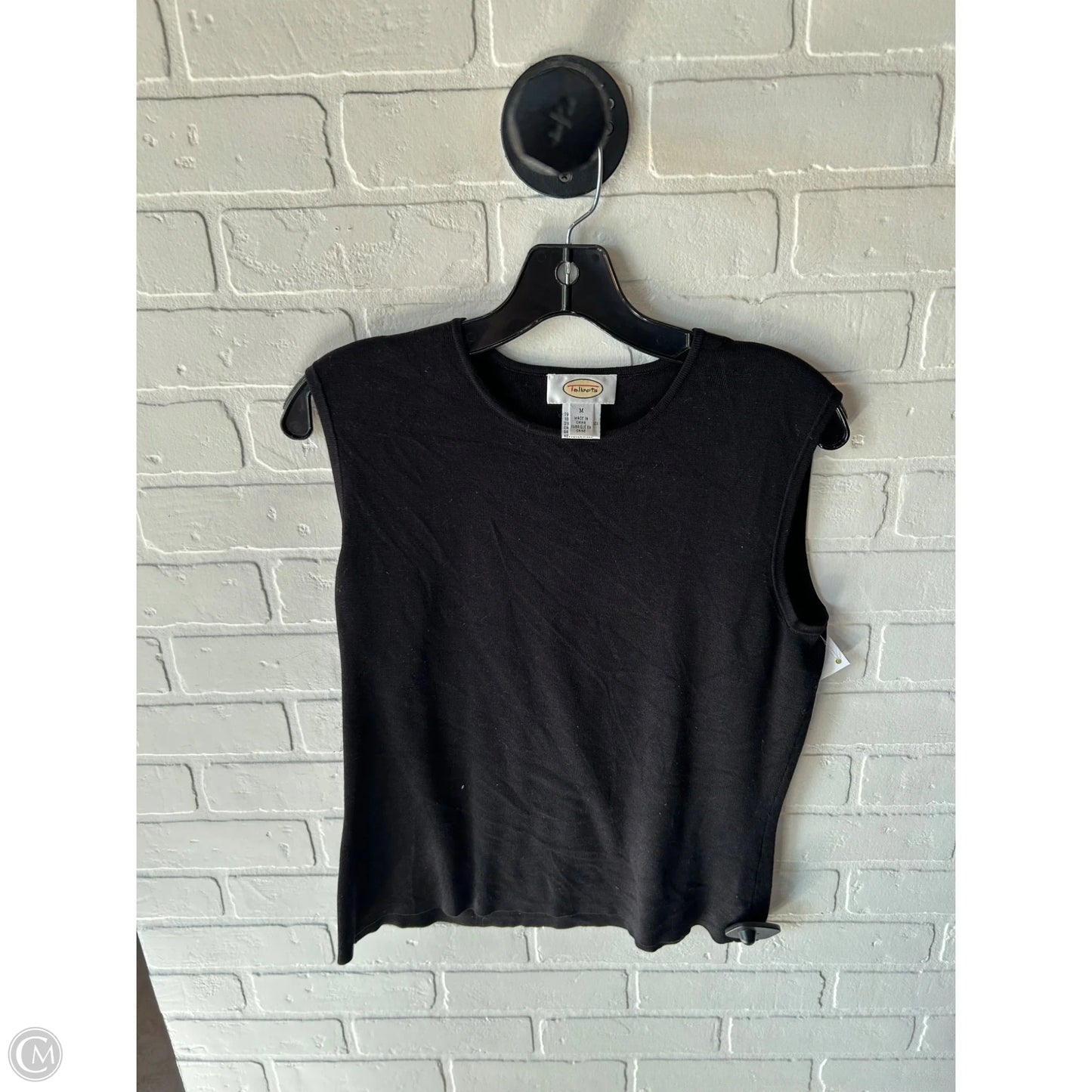 Vest Sweater By Talbots In Black, Size: M