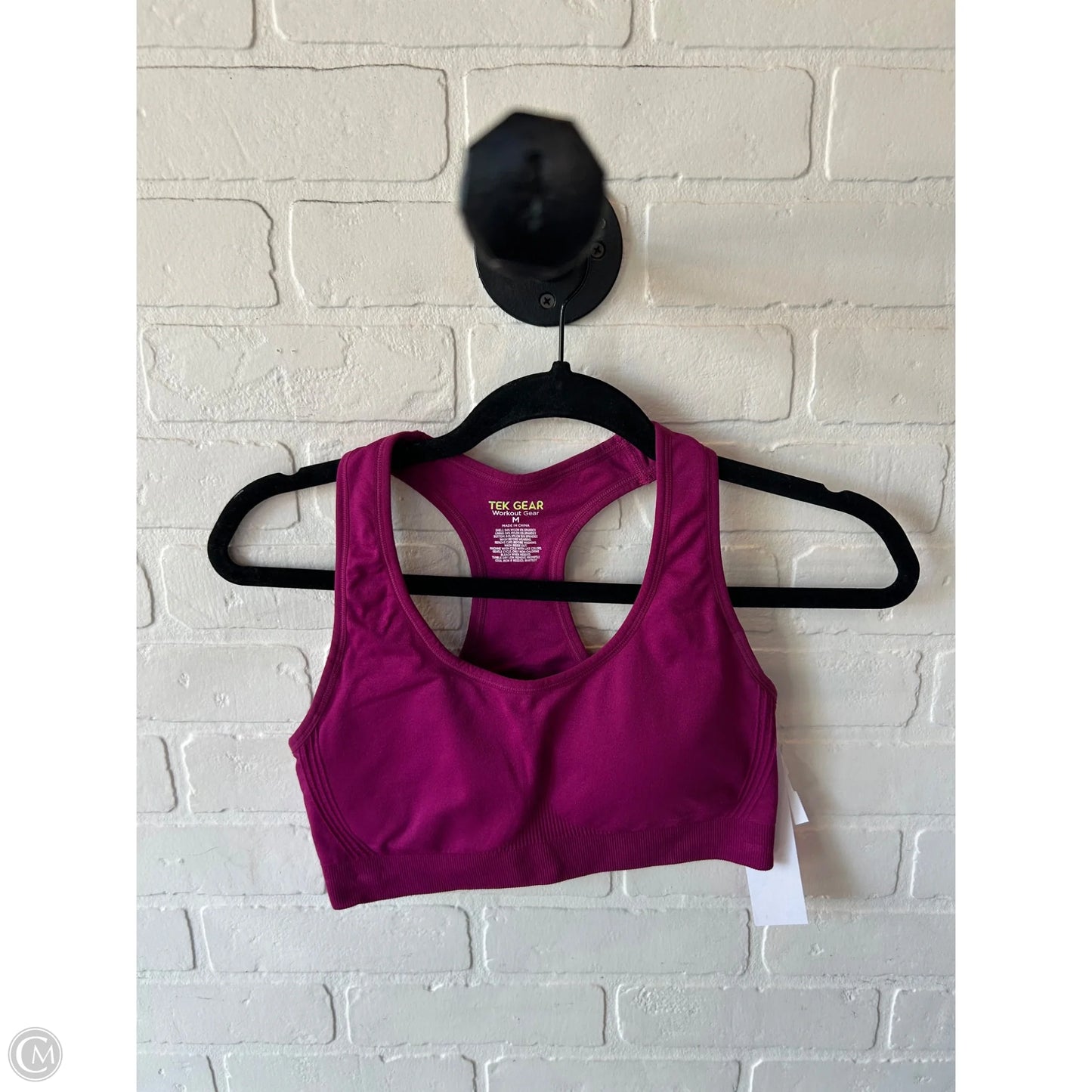 Athletic Bra By Tek Gear In Pink, Size: M