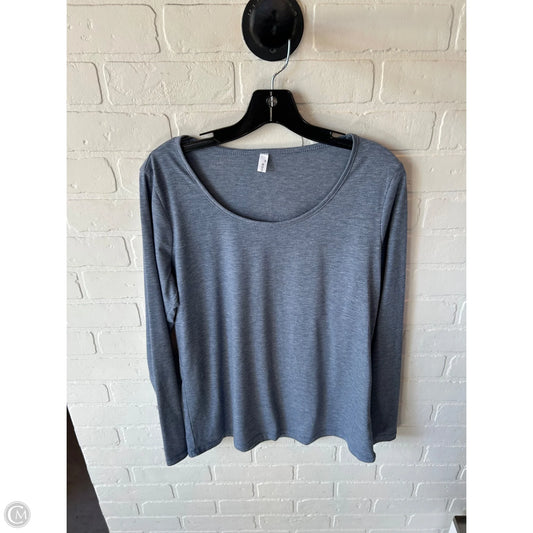 Top Long Sleeve Basic By Cme In Blue, Size: M
