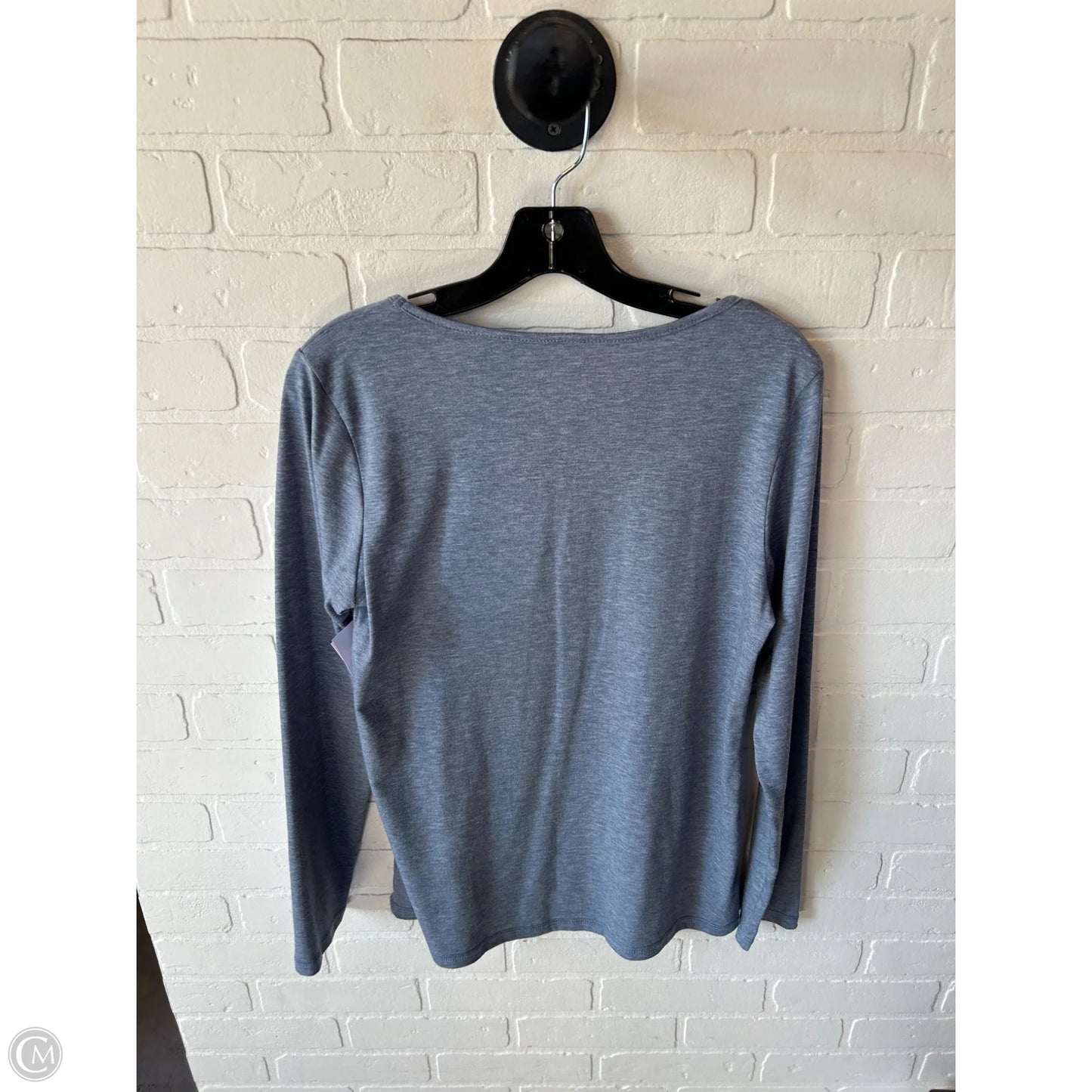 Top Long Sleeve Basic By Cme In Blue, Size: M