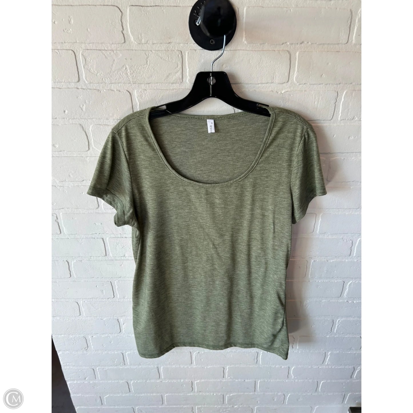 Top Long Sleeve Basic By Cme In Green, Size: M